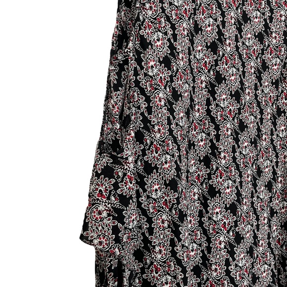 Derek Lam 10 Crosby Silk Floral Lace-Up Blouse - Picture 9 of 12